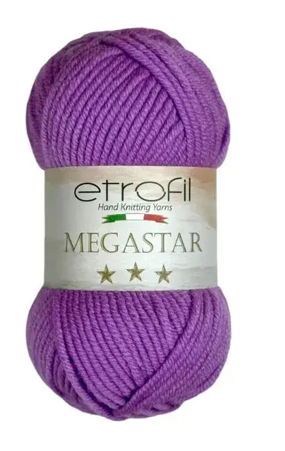 MEGASTAR- צמר מגהסטאר (במבצע)-076 סגול