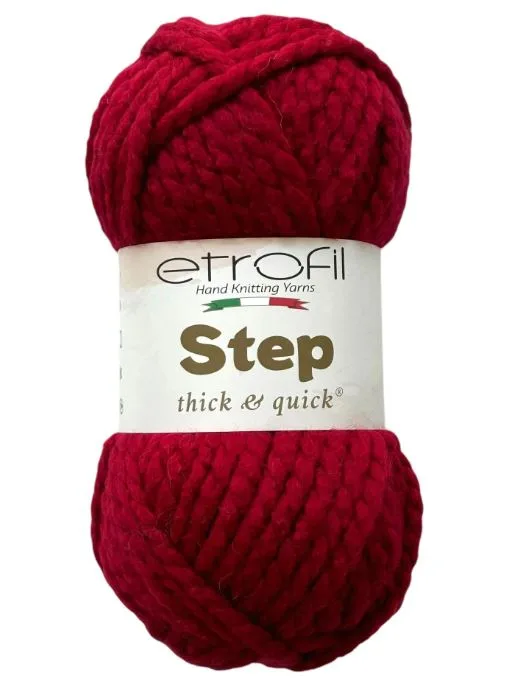 צמר לסריגה עבה מהמם- בצבע 73075 אדום