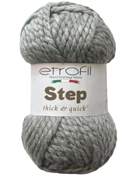 צמר לסריגה עבה מהמם- בצבע 79055 אפור בהיר