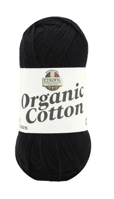 Organic Cotton-חוט כותנה בצבע-79215 שחור