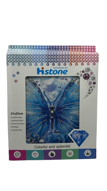 הכנת תמונת שיבוץ יהלומים 21X25- פרפר