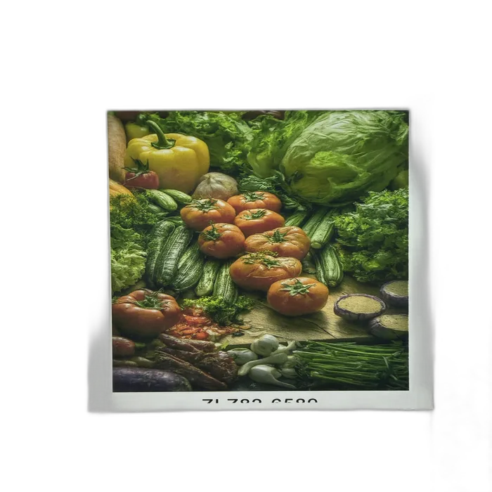 ערכה ליצירה- ציור במספרים על קנווס 40X30- ירקות