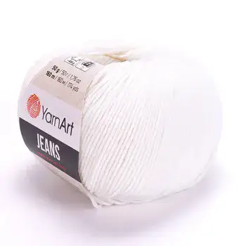 JEANS-חוט סריגה ג'ינס 55% כותנה - לסריגת בובות ובג