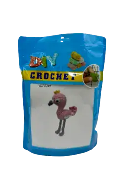 ערכת סריגה מושלמת להכנת בובה- פלמינגו