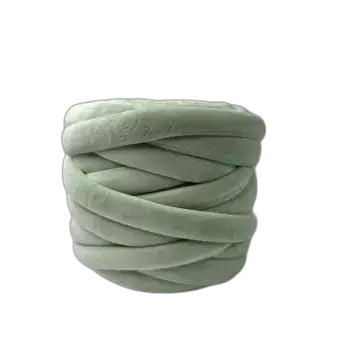 צמר עבה מאוד כ-30 מ"מ לסריגה בידיים -מקסי כותון בצבע-מנטה קטיפה