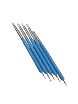 מנקדים עם מכחול גומי צד שני