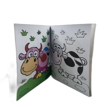 חוברת צביעה להעתיק מהדוגמא - חיות החווה