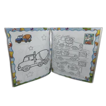 חוברת צביעה איכותיות 48 דפים - כלי תחבורה
