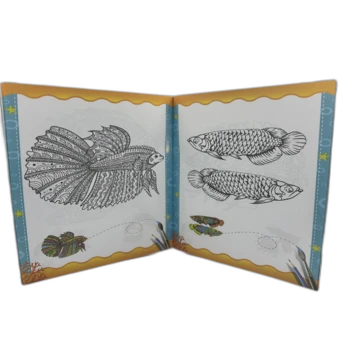 חוברת צביעה דגים