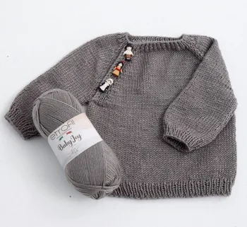 Baby JOY- צמר בייבי- אנטיפילנג בצבע- אפור 80091