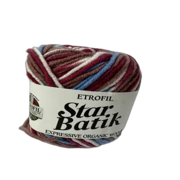 צמר STAR BATIK מתחלף 25% צמר בגווני - אדום ורוד תכלת