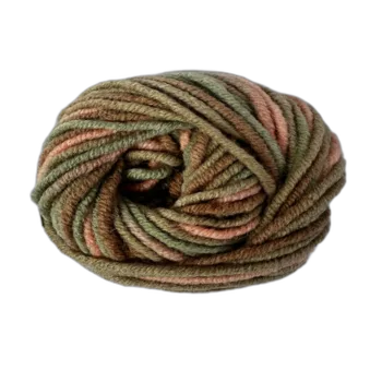 צמר STAR BATIK מתחלף 25% צמר בגווני - ירוק חום ורוד