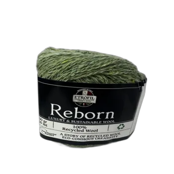 100% צמר REBORN- בגוון ירוק