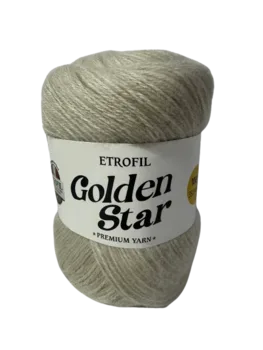 צמר לסריגה 25% צמר גולדן סטאר בצבע- בג'