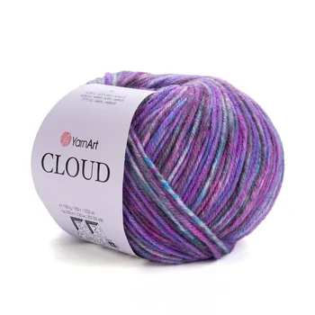 YARNART-CLOUD-צמר מתחלף 25% צמר בגווני- סגול 9211