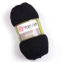 צמר חלק איכותי במחיר מבצע נוראוי-YARNART-NORWAY- צבע שחור 30