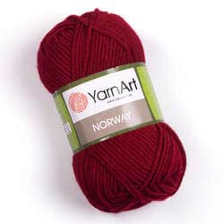 צמר חלק איכותי במחיר מבצע נוראוי-YARNART-NORWAY- צבע בורדו 43