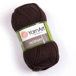 צמר חלק איכותי במחיר מבצע נוראוי-YARNART-NORWAY- צבע חום כהה 217