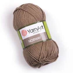 צמר חלק איכותי במחיר מבצע נוראוי-YARNART-NORWAY- צבע חום 218