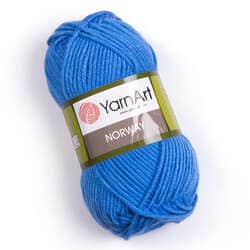 צמר חלק איכותי במחיר מבצע נוראוי-YARNART-NORWAY- צבע תכלת 224