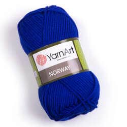 צמר חלק איכותי במחיר מבצע נוראוי-YARNART-NORWAY- צבע כחול 64