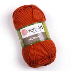 צמר חלק איכותי במחיר מבצע נוראוי-YARNART-NORWAY- צבע אדום 847