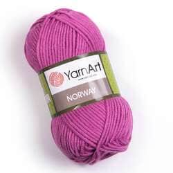 צמר חלק איכותי במחיר מבצע נוראוי-YARNART-NORWAY- צבע פוקסיה 849