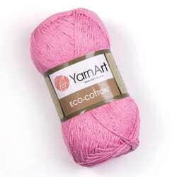 צמר כותנה מהממם איקו כותון YARNART-ECO-COTTON-לסריגת בובות ובגדים -בצבע ורוד 766