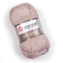 צמר כותנה מהממם איקו כותון YARNART-ECO-COTTON-לסריגת בובות ובגדים -בצבע חום 768