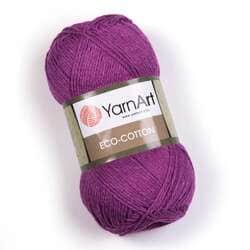 צמר כותנה מהממם איקו כותון YARNART-ECO-COTTON-לסריגת בובות ובגדים -בצבע סגול 772
