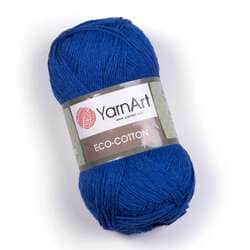 צמר כותנה מהממם איקו כותון YARNART-ECO-COTTON-לסריגת בובות ובגדים -בצבע כחול 774