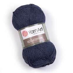 צמר כותנה מהממם איקו כותון YARNART-ECO-COTTON-לסריגת בובות ובגדים -בצבע כחול 773