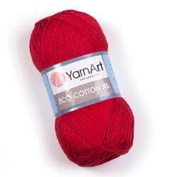 צמר כותנה איקו כותנהARNART-ECO-COTTON-XL לסריגה- בצבע אדום 769