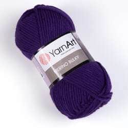 צמר מרינו- MERINO BULKY צמר עבה עם 25% צמר אמיתי בצבע-סגול (556)