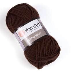 צמר מרינו- MERINO BULKY צמר עבה עם 25% צמר אמיתי בצבע-חום (3067)