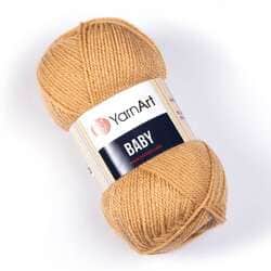 YARNART-BABY- צמר לסריגה לתינוקות בייבי-במבצע בצבע- חרדלי 805