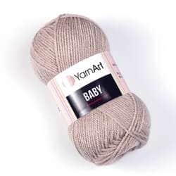 YARNART-BABY- צמר לסריגה לתינוקות בייבי-במבצע בצבע- חום 857
