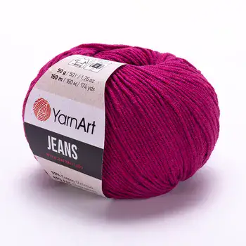 YARNART-JEANS-חוט סריגה קייצי ג'ינס מתאים במיוחד לבובות ובגדי קייץ- 55% כותנה(51)