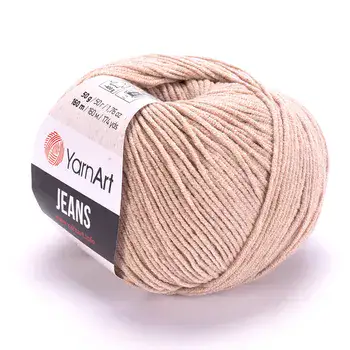 YARNART-JEANS-חוט סריגה קייצי ג'ינס מתאים במיוחד לבובות ובגדי קייץ- 55% כותנה(87)