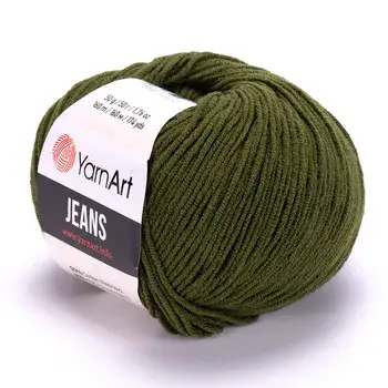 YARNART-JEANS-חוט סריגה קייצי ג'ינס מתאים במיוחד לבובות ובגדי קייץ- 55% כותנה(82)