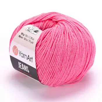YARNART-JEANS-חוט סריגה קייצי ג'ינס מתאים במיוחד לבובות ובגדי קייץ- 55% כותנה(78)