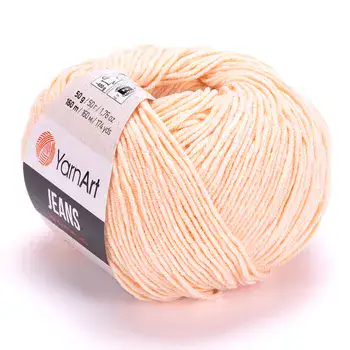 YARNART-JEANS-חוט סריגה קייצי ג'ינס מתאים במיוחד לבובות ובגדי קייץ- 55% כותנה(73)