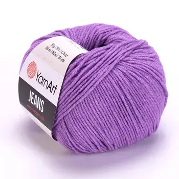 YARNART-JEANS-חוט סריגה קייצי ג'ינס מתאים במיוחד לבובות ובגדי קייץ- 55% כותנה(72)