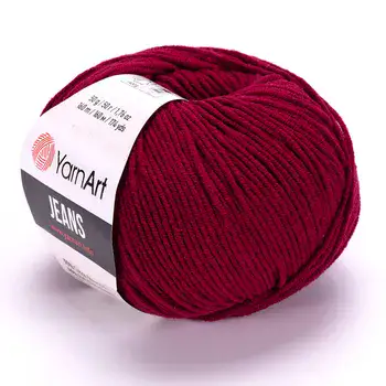 YARNART-JEANS-חוט סריגה קייצי ג'ינס מתאים במיוחד לבובות ובגדי קייץ- 55% כותנה(66)