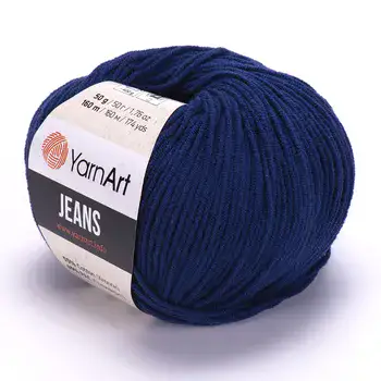 YARNART-JEANS-חוט סריגה קייצי ג'ינס מתאים במיוחד לבובות ובגדי קייץ- 55% כותנה(54)