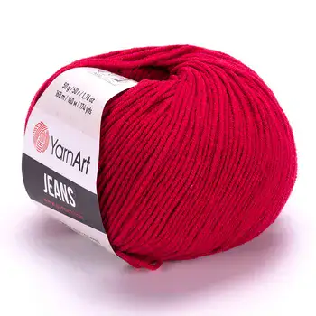 YARNART-JEANS-חוט סריגה קייצי ג'ינס מתאים במיוחד לבובות ובגדי קייץ- 55% כותנה(51)