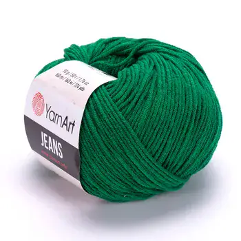 YARNART-JEANS-חוט סריגה קייצי ג'ינס מתאים במיוחד לבובות ובגדי קייץ- 55% כותנה(52)