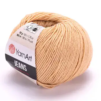 YARNART-JEANS-חוט סריגה קייצי ג'ינס מתאים במיוחד לבובות ובגדי קייץ- 55% כותנה(07)