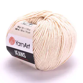 YARNART-JEANS-חוט סריגה קייצי ג'ינס מתאים במיוחד לבובות ובגדי קייץ- 55% כותנה(05)