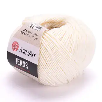 YARNART-JEANS-חוט סריגה קייצי ג'ינס מתאים במיוחד לבובות ובגדי קייץ- 55% כותנה(03)